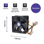 Qoltec ForceFan 6000 RPM fan | 120mm | 12V (3)