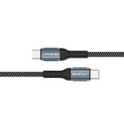 Qoltec USB 2.0 type C Cable | USB 2.0 type C 100W | QC 3.0 | PD | 1m | Black (10)